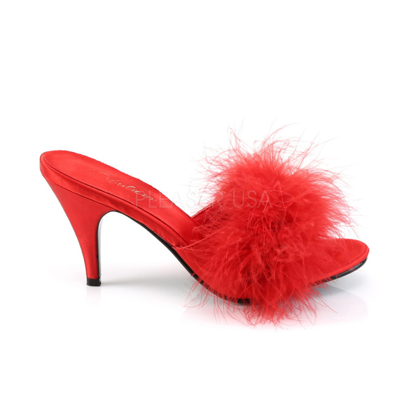 Fur Pin Up High Heel Shoes - Picture 4 of 4